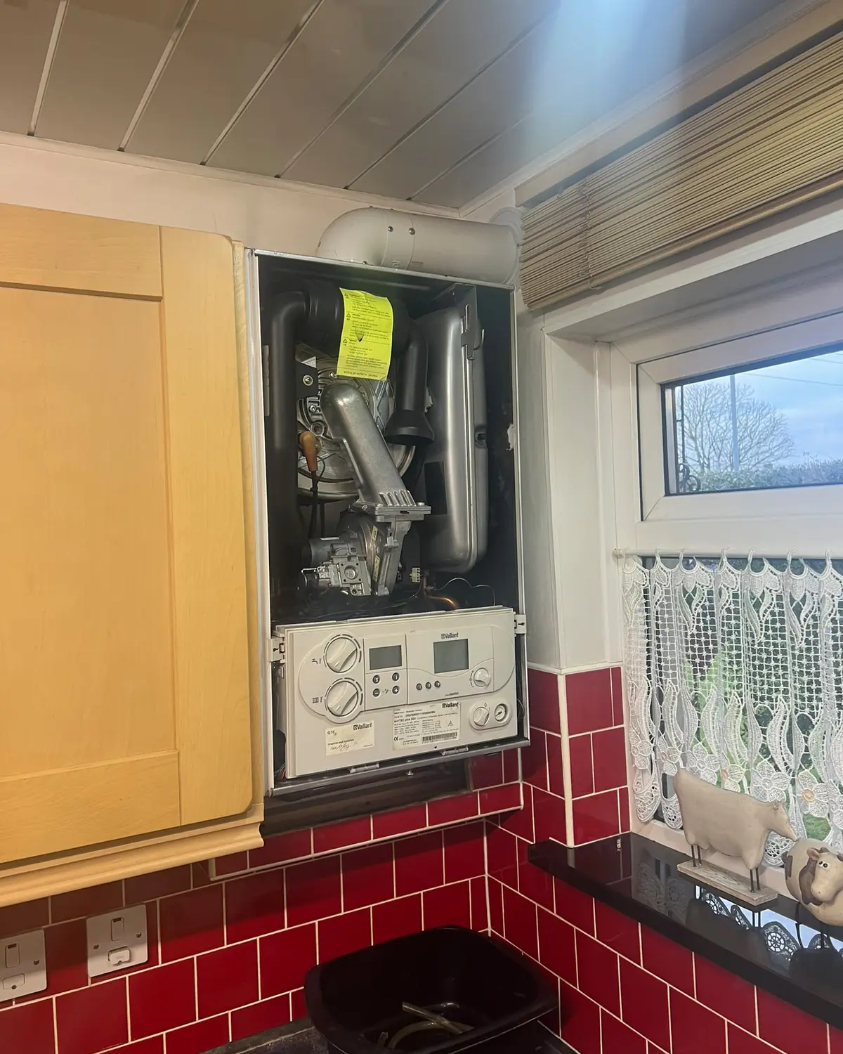 Before: old boiler